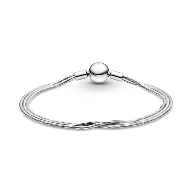 Nowoczesny wielopunktowy łańcuszek wężykowy z prostą kością - prezent na walentynki dla mężczyzny lub damy (520 Girlfriends) - Wianko - 5