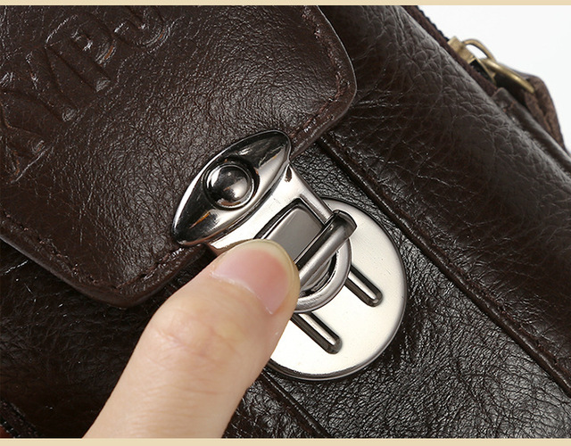 Męskie skórzane portfele zamykane na zamek błyskawiczny z kieszenią na monety, idealne dla sportowców i miłośników biegania - Wianko - 15