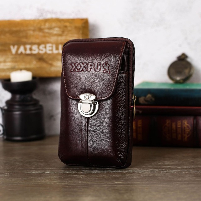 Męskie skórzane portfele zamykane na zamek błyskawiczny z kieszenią na monety, idealne dla sportowców i miłośników biegania - Wianko - 2