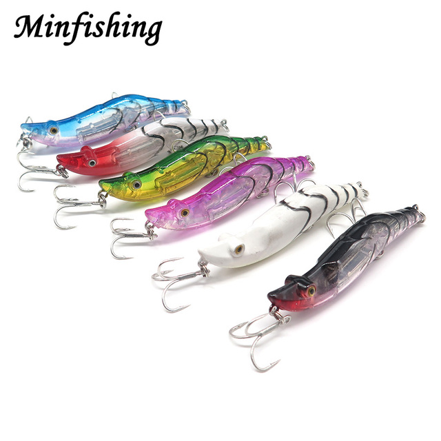 Krewetka sztuczna przynęta Minfishing Minnow, twarde Crankbaits jerkbait, 8 cm, 16 g - Wianko - 1