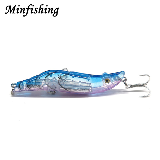 Krewetka sztuczna przynęta Minfishing Minnow, twarde Crankbaits jerkbait, 8 cm, 16 g - Wianko - 8