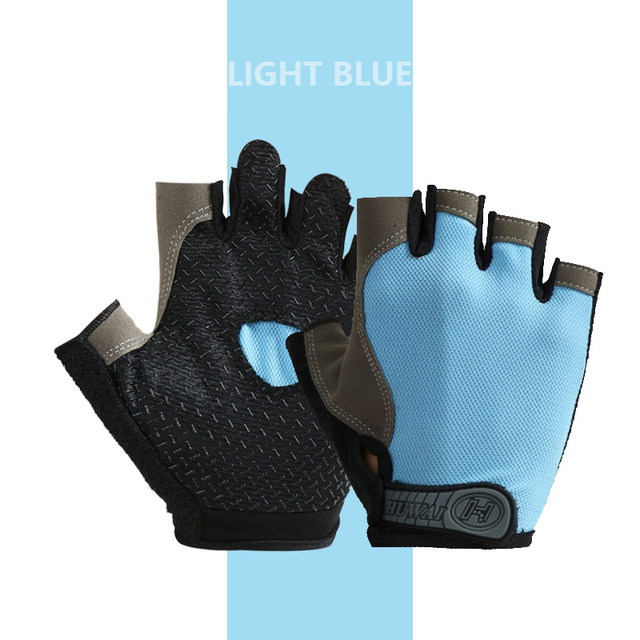 Rękawice rowerowe pół palca antypoślizgowe - oddychające, przeciwwstrząsowe - dla kobiet i mężczyzn w outdoorowych i motocyklowych sportach - Wianko - 12