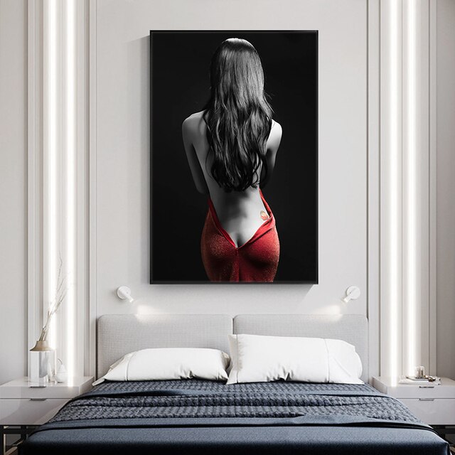 Obrazy plakaty na płótnie - abstrakcyjne portrety seksownych kobiet do dekoracji salonu - Wianko - 28