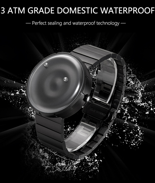 Męski zegarek kwarcowy EUTOUR Erkek Kol Saati - odporny na wodę, wykonany ze stali nierdzewnej, z magnetyczną kulka - Wianko - 9