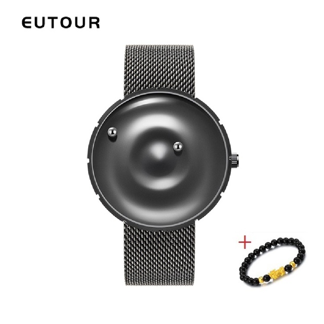 Męski zegarek kwarcowy EUTOUR Erkek Kol Saati - odporny na wodę, wykonany ze stali nierdzewnej, z magnetyczną kulka - Wianko - 15