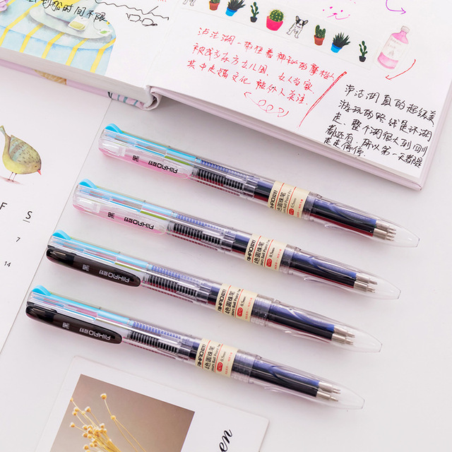 Długopis 40 sztuk z przezroczystym korpusikiem w 4 kolorach, idealny dla ucznia japońskiej szkoły - Wianko - 9