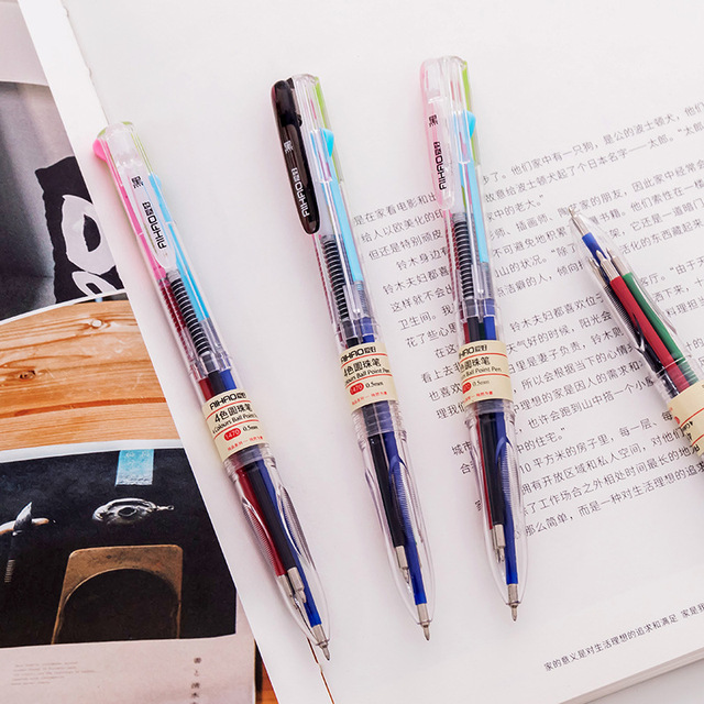 Długopis 40 sztuk z przezroczystym korpusikiem w 4 kolorach, idealny dla ucznia japońskiej szkoły - Wianko - 13