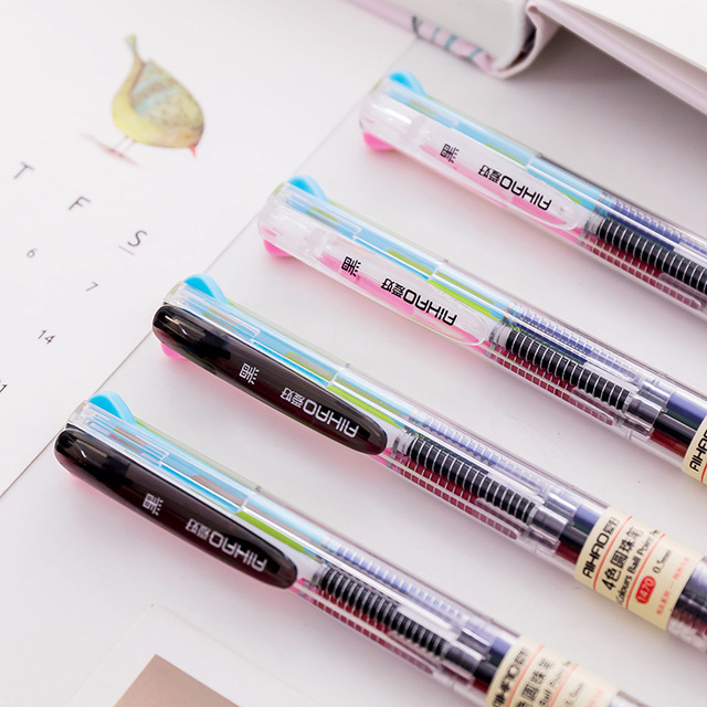 Długopis 40 sztuk z przezroczystym korpusikiem w 4 kolorach, idealny dla ucznia japońskiej szkoły - Wianko - 11