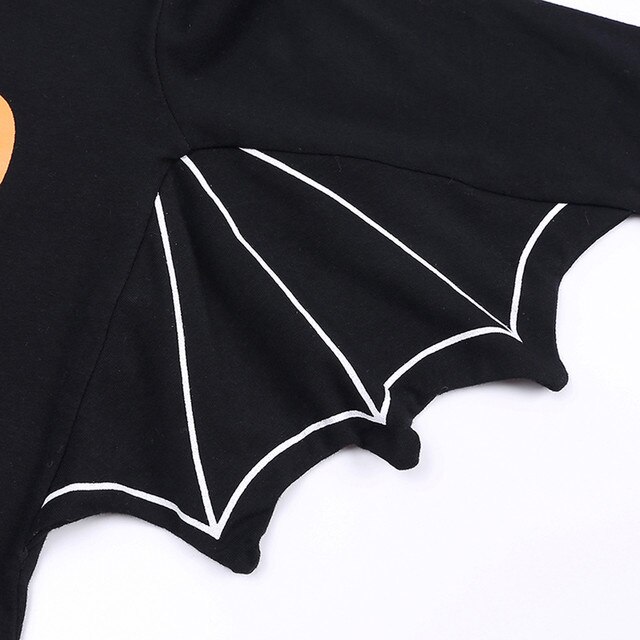 Kombinezon z skrzydłami Halloween dla noworodka dziewczynki i chłopca + czapka batman - zestaw kostiumowy - Wianko - 13