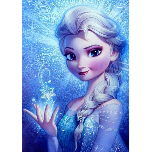 Plakaty Disney Mrożone Księżniczki Anna i Elsa - wydruki na płótnie, idealne do dekoracji pokoju dziewczyn - Wianko - 7