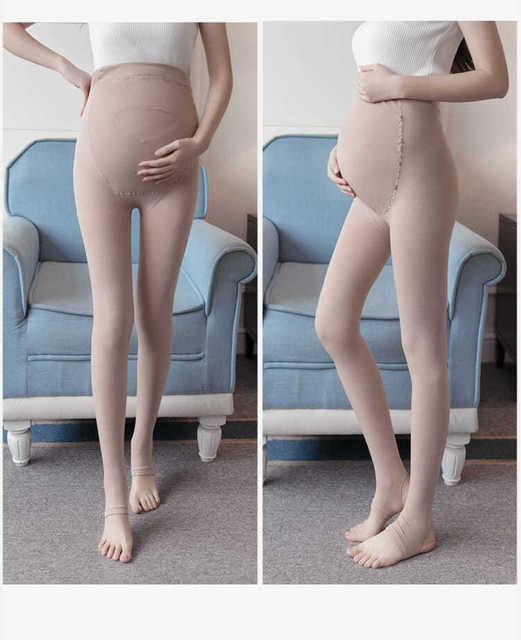 Legginsy ciążowe damskie w jednolitym kolorze M-6XL, regulowane, luźne, długie spodnie, noszone przez 40-125KG kobiet w ciąży - Wianko - 14