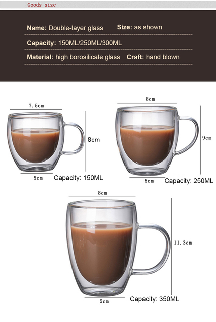 Kubek z podwójną ścianką do espresso, kawy, piwa, wina, koktajli - kubek truskawkowy - Wianko - 4