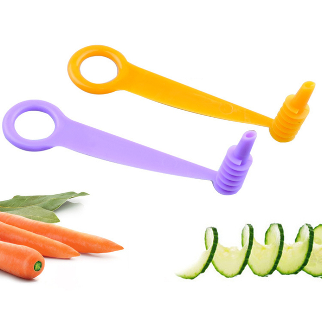Krajalnica spiralna do warzyw i ziemniaków, nóż kuchenny wielofunkcyjny - losowy kolor - Wianko - 1