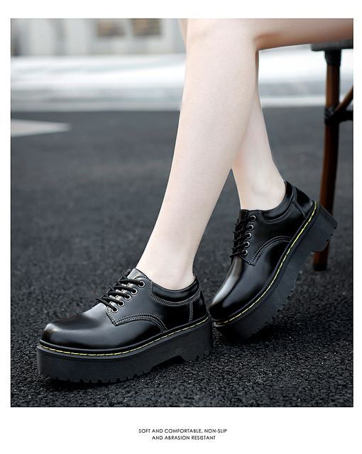 Kwadratowe skórzane buty damskie wodoodporne (rozmiar 35-41) - Wianko - 14