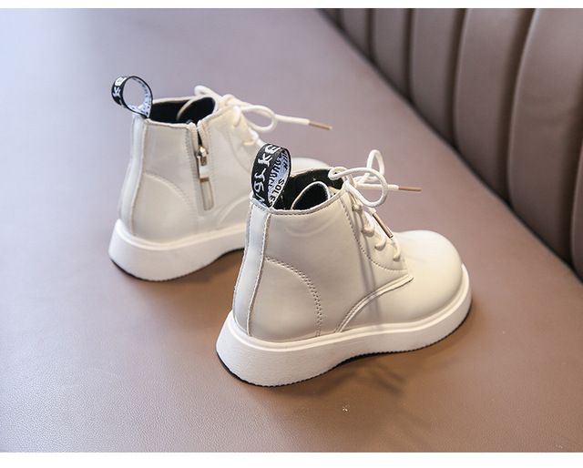 Nowe buty szkolne zimowe Jesień 2021 dla dzieci - krótkie, w stylu brytyjskim, antypoślizgowe, dla chłopców i dziewcząt G289 - Wianko - 5