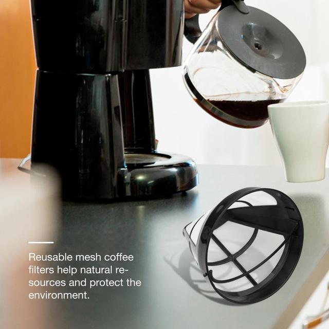 Sitko do kawy wielokrotnego użytku w stylu ekspresu z wymiennym filtrem - kubek Brewer - Wianko - 2