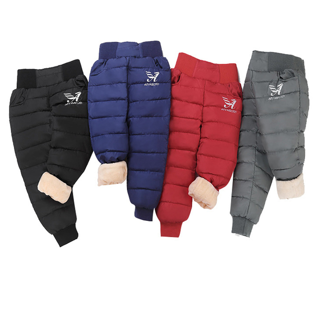 Zimowe ciepłe spodnie dzieci narciarskie puchowe (4-10 lat) - Wianko - 24