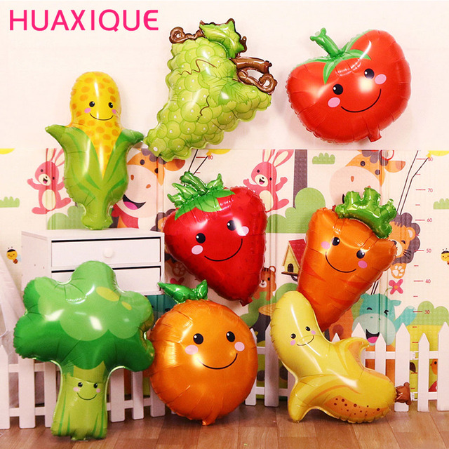 Balon folia aluminiowa - dekoracja owoce i warzywa, hawaje, farma - Wianko - 1