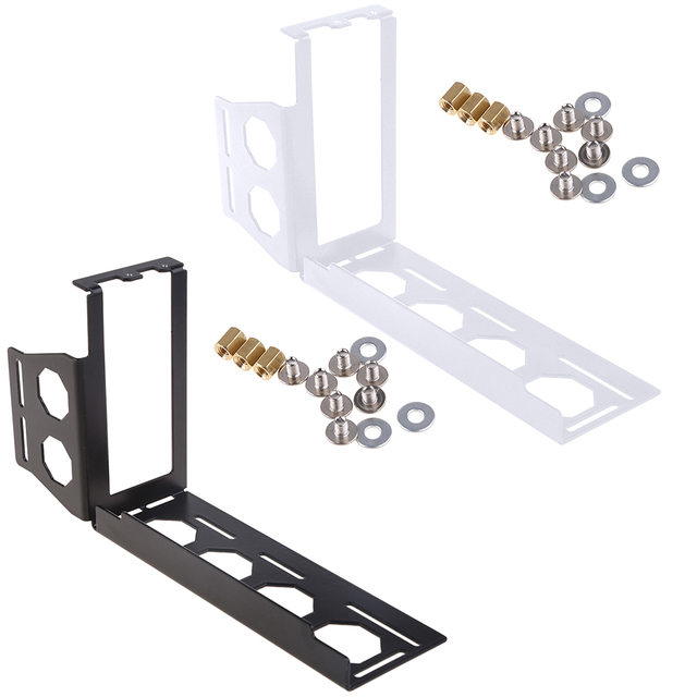 Stojak pionowy DIY do montażu kart graficznych PCI Express z uchwytem na obudowę PC - metalowy - Wianko - 1