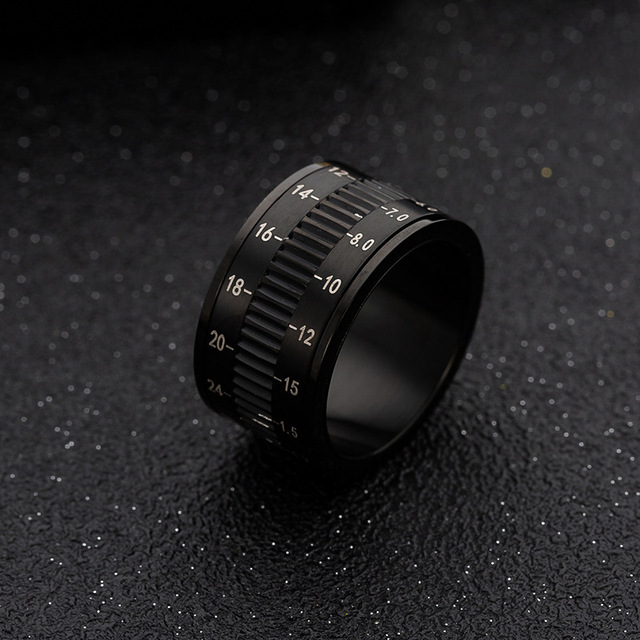 Obrotowe pierścienie łońcucha Stress Relief 9 Style Spinner dla mężczyzn i kobiet - biżuteria prezentowa - Wianko - 4