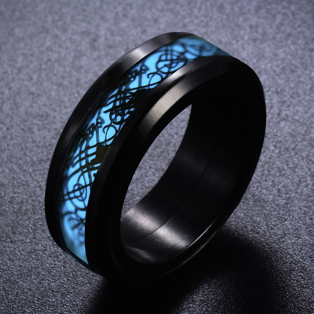 Obrotowe pierścienie łońcucha Stress Relief 9 Style Spinner dla mężczyzn i kobiet - biżuteria prezentowa - Wianko - 2