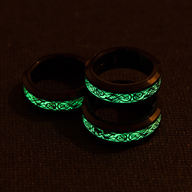 Obrotowe pierścienie łońcucha Stress Relief 9 Style Spinner dla mężczyzn i kobiet - biżuteria prezentowa - Wianko - 3