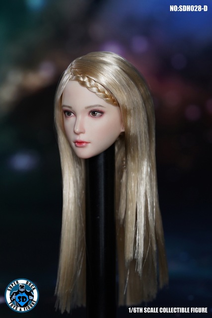 1/6 Figurka akcji SUPER DUCK SDH028 z długimi włosami – modelowanie szefa, pasujące do 12'' ciała kobiecego - Wianko - 10