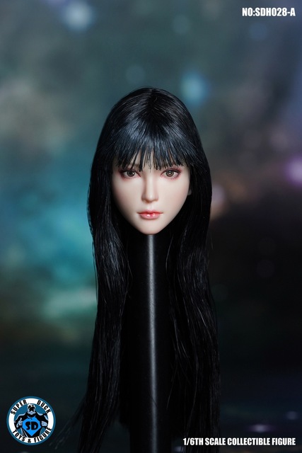 1/6 Figurka akcji SUPER DUCK SDH028 z długimi włosami – modelowanie szefa, pasujące do 12'' ciała kobiecego - Wianko - 2