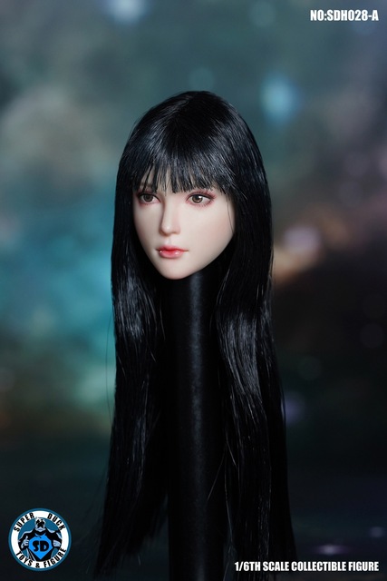 1/6 Figurka akcji SUPER DUCK SDH028 z długimi włosami – modelowanie szefa, pasujące do 12'' ciała kobiecego - Wianko - 3