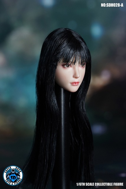 1/6 Figurka akcji SUPER DUCK SDH028 z długimi włosami – modelowanie szefa, pasujące do 12'' ciała kobiecego - Wianko - 1