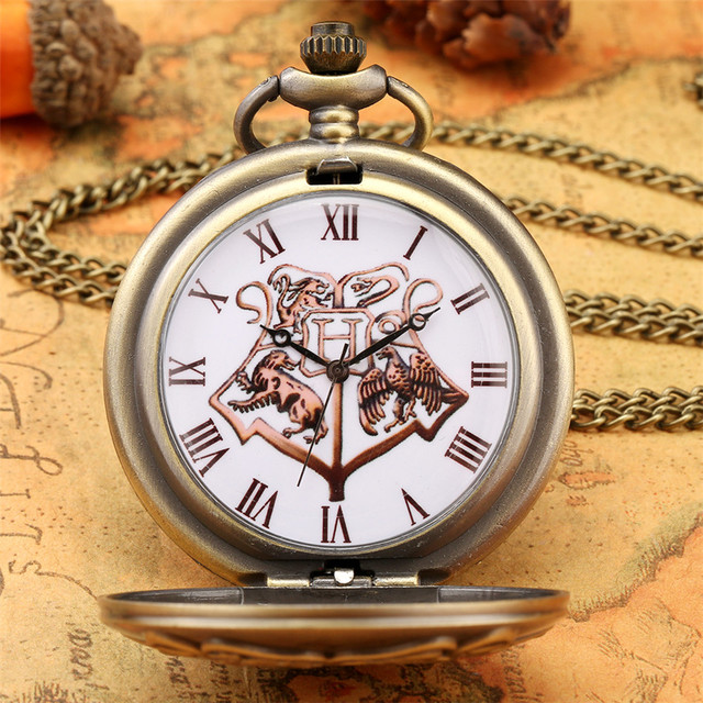 Męski brązowy naszyjnik kieszonkowy zegarek kwarcowy z długim łańcuszkiem - antyczny styl, idealny do Cosplayu - Wianko - 7