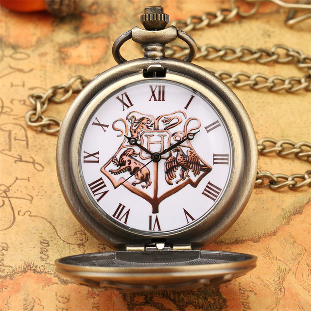 Męski brązowy naszyjnik kieszonkowy zegarek kwarcowy z długim łańcuszkiem - antyczny styl, idealny do Cosplayu - Wianko - 14