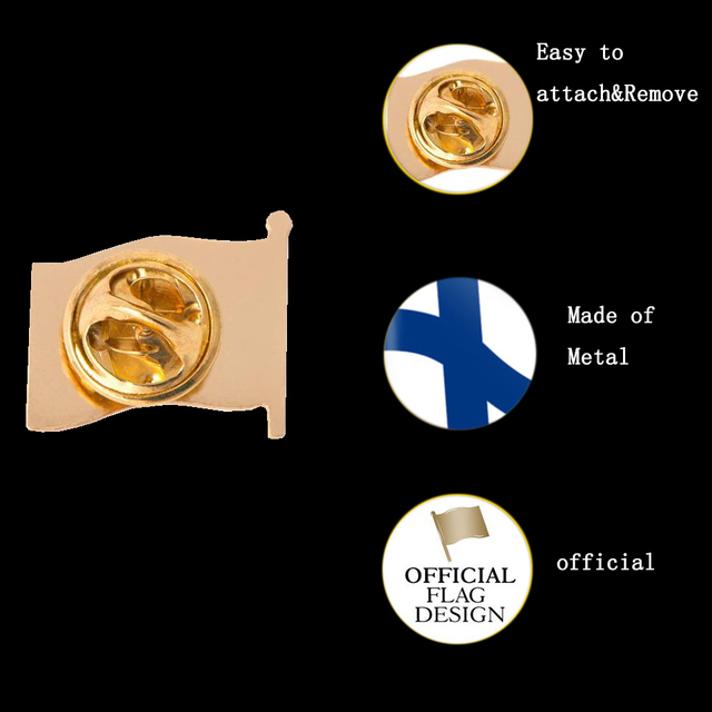 Przypinka Finlandia macha na klapę patriotyczny znaczek metalowy - Wianko - 21