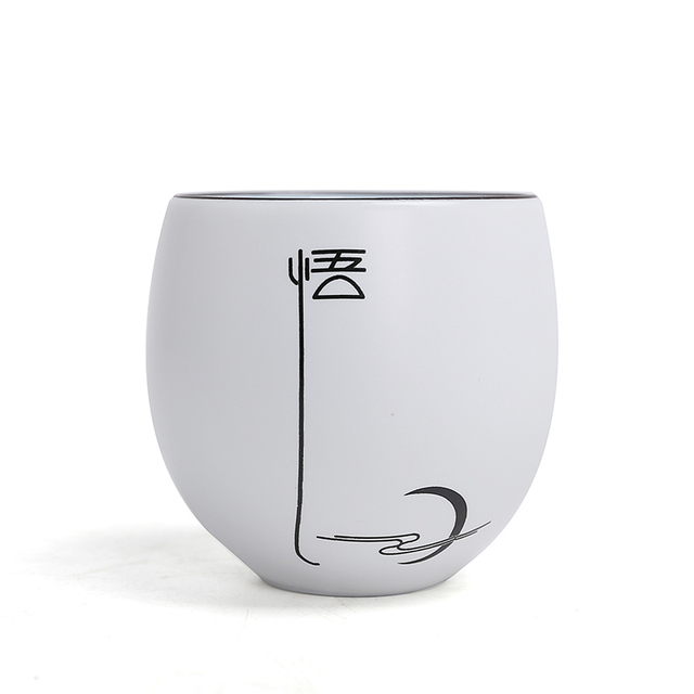 Filiżanka kawy kubek herbaty miska chiński zestaw akcesoria do herbaty 4 sztuki ręcznie wykonane z ceramiki - Wianko - 8