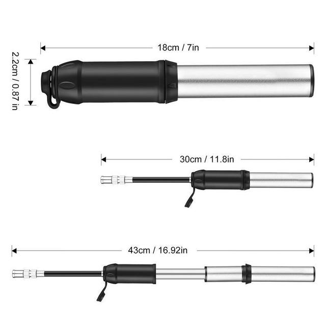 Przenośna pompka rowerowa Mini - szybka inflacja opon ręcznym inflatorem ASD88 - Wianko - 3