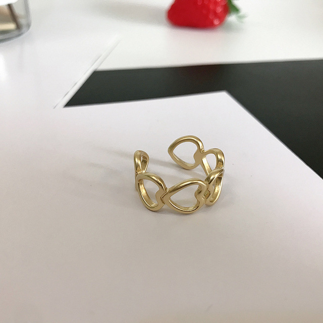 Nowy pierścień ręcznie wykonany z metalu - biżuteria z Japonii i Korei Południowej 2021 - Wianko - 10