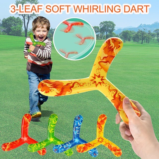 Dekompresyjna zabawka sportowa dla dzieci - 1PC Trefoil bumerang puzle - Wianko - 1
