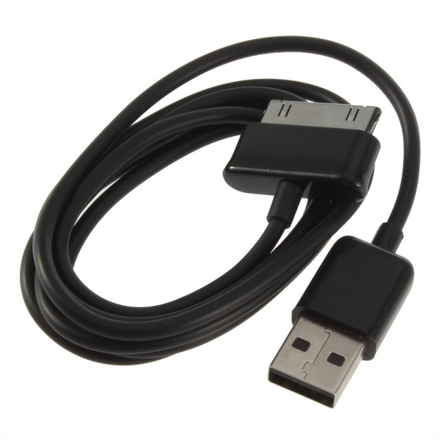 Kabel USB do ładowania danych do Samsung Galaxy Tab 10.1 i 8.9 (P1000, P3100, P1010, N8000, P5100, P5110, P7510, P7500, P6200) - czarny - Wianko - 2