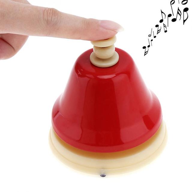 Dzwonek ręczny zestaw Instrument muzyczny dla dzieci, 8 kolorowych dzwonków, edukacja wczesna dzieci - Wianko - 4
