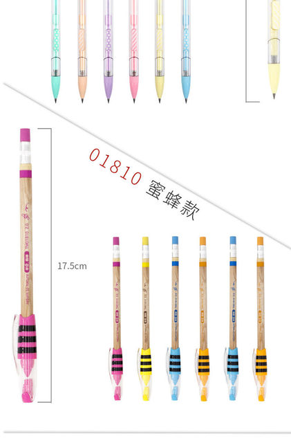 Partia 90 ołówków mechanicznych 2.0mm dla uczniów szkół podstawowych i gimnazjalnych, 2B, bez konieczności ostrzenia rdzenia - Wianko - 9