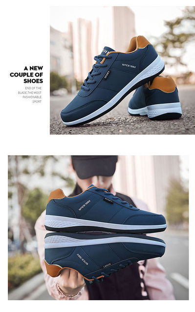 Męskie buty sportowe wysokiej jakości z gumową podeszwą i oddychającym materiałem antypoślizgowe, do biegania oraz na outdoor - Wianko - 13