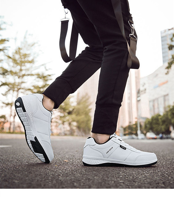 Męskie buty sportowe wysokiej jakości z gumową podeszwą i oddychającym materiałem antypoślizgowe, do biegania oraz na outdoor - Wianko - 6