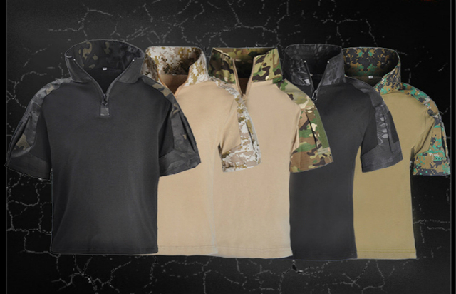 Kamuflażne zestaw ubrań taktycznych wojskowych dla dzieci, koszula bojowa + spodnie, armii garnitur, młodzieżowy, letni, w camo - Wianko - 8
