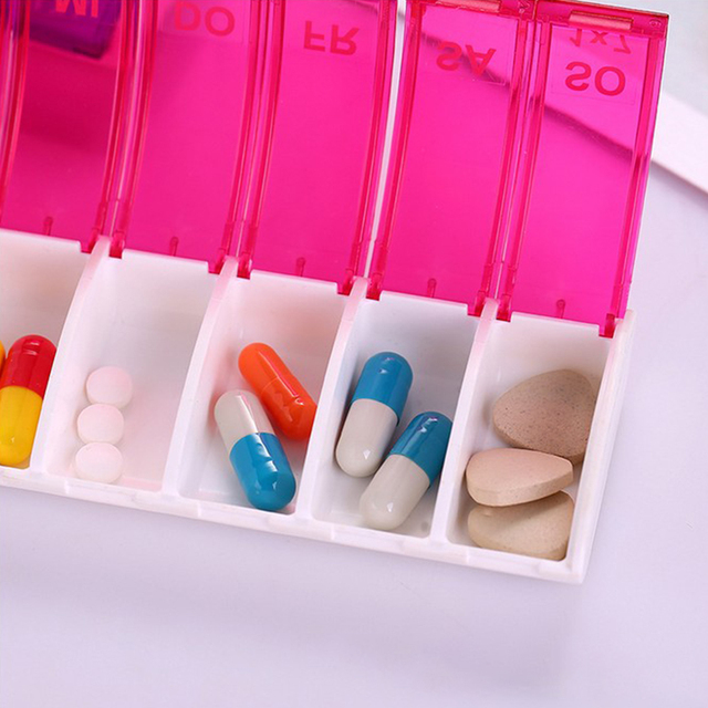 Pojemnik na leki z organizatorem dni tygodnia – przenośny tablet na pigułki - Wianko - 12