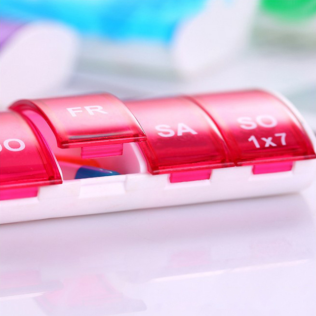 Pojemnik na leki z organizatorem dni tygodnia – przenośny tablet na pigułki - Wianko - 11