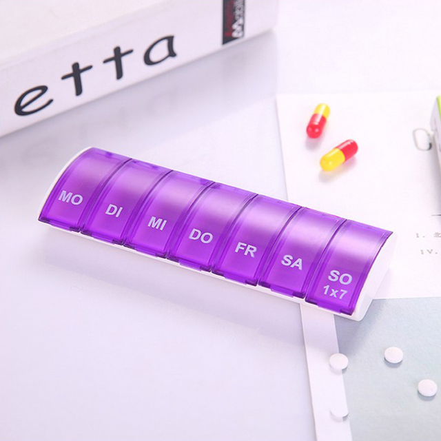 Pojemnik na leki z organizatorem dni tygodnia – przenośny tablet na pigułki - Wianko - 10