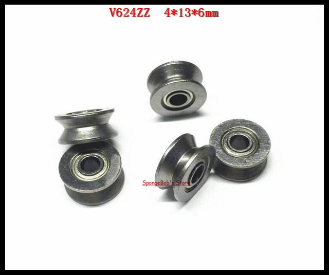 20 sztuk/partia V624ZZ 624VV V624 - łożysko kulkowe V rowek 4x13x6mm ze stali węglowej - Wianko - 1