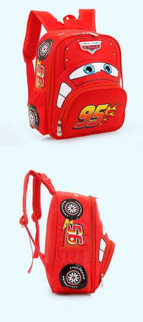 Zygzak McQueen - oryginalny tornister plecak dla dzieci 3-5 lat, z modelowaniem 3D i wodoodpornością, prezent urodzinowy Disney - Wianko - 12