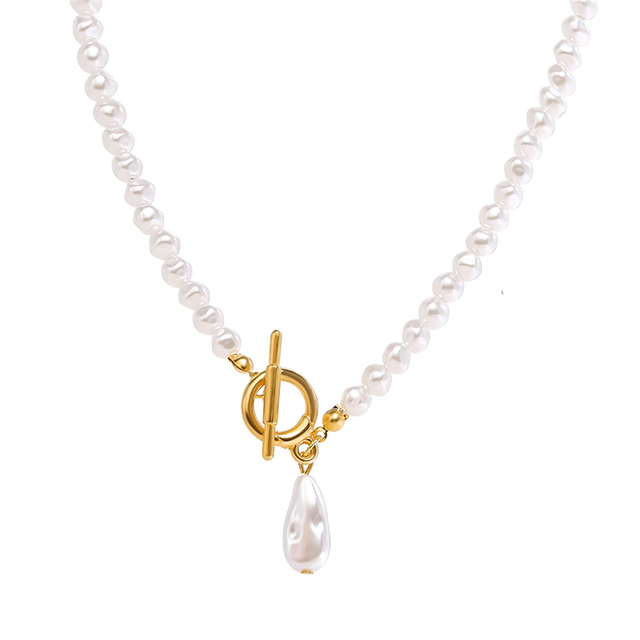 Naszyjnik Choker Vintage Pearl 17KM - Imitacja białej perły, modny, elegancki, biżuteria ślubna, lato 2021 - Wianko - 21