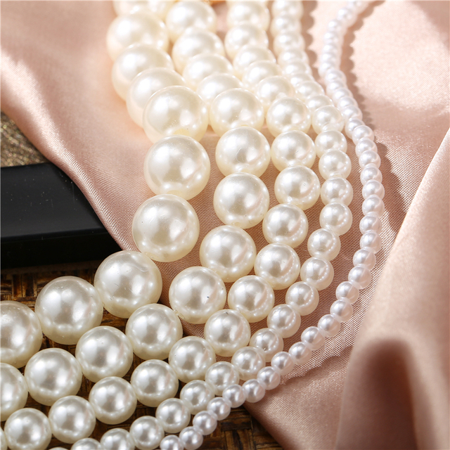 Naszyjnik Choker Vintage Pearl 17KM - Imitacja białej perły, modny, elegancki, biżuteria ślubna, lato 2021 - Wianko - 12